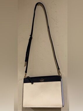 Kate Spade navy blue and cream crossbody *EUC